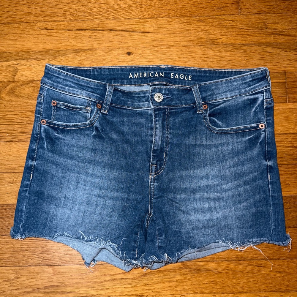 American Eagle Outfitters Dark Blue Jean Shorts